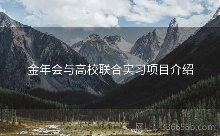 金年会与高校联合实习项目介绍