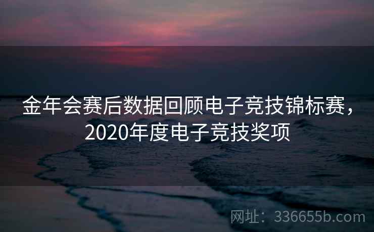 金年会赛后数据回顾电子竞技锦标赛，2020年度电子竞技奖项