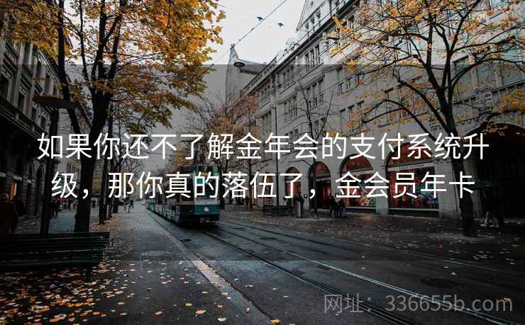 如果你还不了解金年会的支付系统升级，那你真的落伍了，金会员年卡