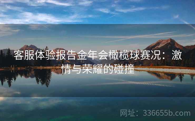 客服体验报告金年会橄榄球赛况：激情与荣耀的碰撞