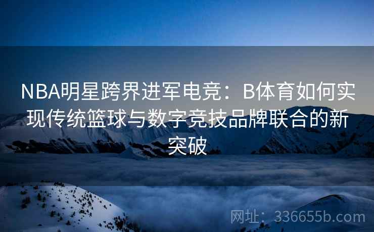 NBA明星跨界进军电竞：B体育如何实现传统篮球与数字竞技品牌联合的新突破